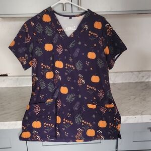 Revolution Festive Pumpkin and Leaf Scrub Top